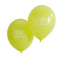Pack Of Designer Font Happy Birthday Yellow Balloons, thumbnail 2 of 2