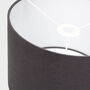 Linen Charcoal Grey Lampshade, thumbnail 7 of 9