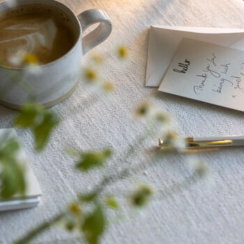 Hello Letter Press Printed Notecard Set, 2 of 5