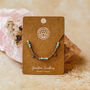 Crystal Faceted Bracelet With 18 K Gold Plated Accent Beads And Charms, thumbnail 8 of 9