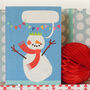 Personalised Christmas Snowman Card, thumbnail 4 of 4