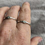 Handmade Silver Initial Stacking Ring, thumbnail 4 of 9