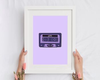 Olivia Rodrigo Guts Inspired Cassette Print, 2 of 5