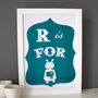 R Is For Robot Alphabet Risograph Print, thumbnail 1 of 4