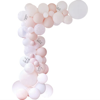 White, Pink And Confetti Hen Party Balloon Arch Kit, 3 of 4