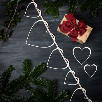 Heart Strings Wooden Heart Garland, 8 of 11