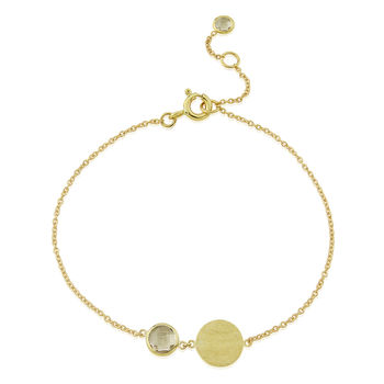 Bali Personalised Solid Gold And Birthstone Bracelet, 5 of 12