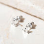 Big Letter Alphabet Earrings 18 Ct Gold Or Silver, thumbnail 3 of 12
