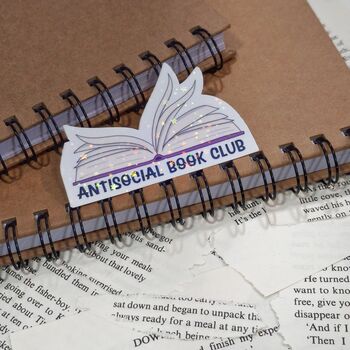 Antisocial Book Club Bookish Die Cut Sticker, 6 of 7