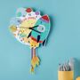 Launching Space Rocket Wall Clock With Child's Name, thumbnail 1 of 5