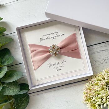 Personalised Wedding Card. Personalised Luxury Design In A Box, 5 of 12