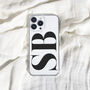 Personalised Monogram Clear Phone Case, thumbnail 1 of 6