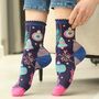 Women's Bamboo Socks Christmas Baubles, thumbnail 1 of 6