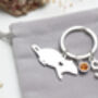 Personalised Cute Rat Keyring Rat Lover Gift. Rat Mom Gift, thumbnail 4 of 8