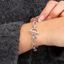 Sterling Silver Link Chain Bracelet, thumbnail 2 of 4