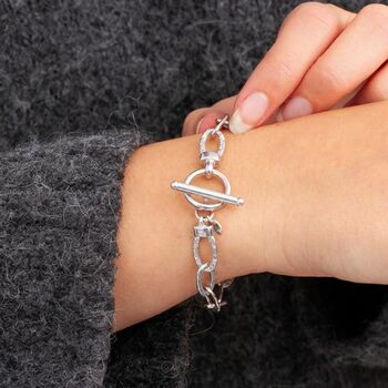 Sterling Silver Link Chain Bracelet, 2 of 4