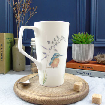 Kingfisher Bone China Latte Mug, 3 of 12