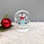 Baby's First Christmas Glass Snow Globe, thumbnail 2 of 2