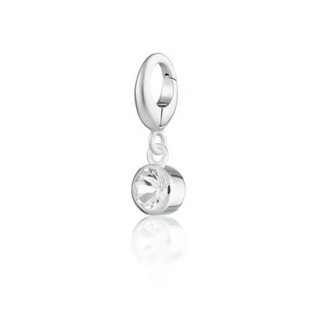 April Birthstone Necklace, White Topaz, 4 of 7