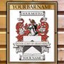 Coat Of Arms Family Crest Bar Sign, thumbnail 6 of 12