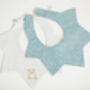 Double Sided Embroidered Cotton Baby Bib, thumbnail 6 of 6