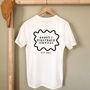 Personalised Piggyback Services Organic T Shirt, Funny Father's Day Gift, thumbnail 1 of 5