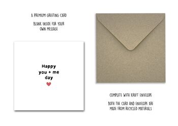Happy You + Me Day Anniversary Card, 4 of 7