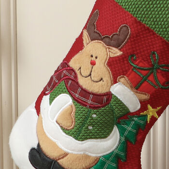 Rudy The Reindeer Personalised Christmas Stocking, 6 of 8