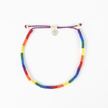 Just Like Us Woven Pride Anklet, 2 of 8