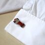Red Vintage Car Cufflinks 316 L Stainless Steel Classic Racing Men Gift, thumbnail 2 of 5