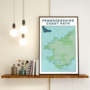 Pembrokeshire Art Print – Coast Path Map, 2 of 12