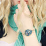 Turquoise Gemstone Bangle Bracelet, thumbnail 2 of 3
