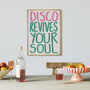 Disco Revives Your Soul Music Wall Art Print, thumbnail 6 of 9