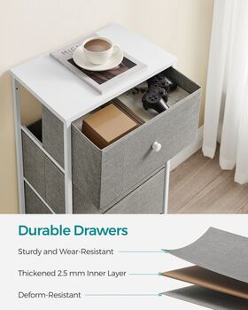 Chest Of Drawers Bedroom Fabric Drawers Storage Unit, 6 of 11