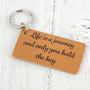 Personalised Leather Key Ring, thumbnail 1 of 3