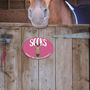 Personalised Stable Door Name Plaque Oval Horse Head, thumbnail 8 of 9