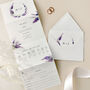 Lavender Concertina Wedding Invitations, thumbnail 1 of 4