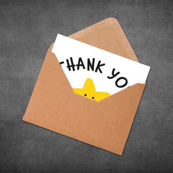 Thank You Keyworker Card – Star Illustration, 3 of 7