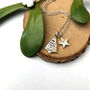 Personalised Sterling Silver Christmas Tree And Initial Star Necklace, thumbnail 7 of 12