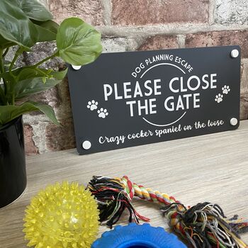 Please Close The Gate Pet Garden Sign, 2 of 7