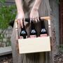 Luxury Wooden Beer Caddy, thumbnail 4 of 5