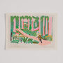 Cycling Art Print Biking In The Woods Scene Poster, thumbnail 5 of 9
