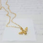 Gold Bee Necklace, thumbnail 1 of 2