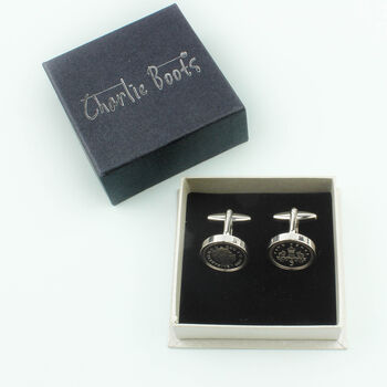 Personalised 21st Or 18th Birthday Five Pence Cufflinks, 7 of 12