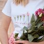 I'm Blooming Embroidered T Shirt, thumbnail 1 of 2