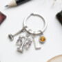 Scales Of Justice Keyring, Personalised Gift, thumbnail 3 of 10