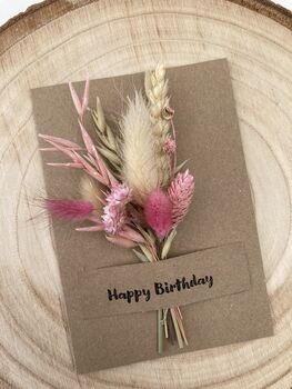 Dried Flower Birthday Card, 3 of 3