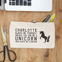 Personalised Unicorn Pencil Case, thumbnail 2 of 2
