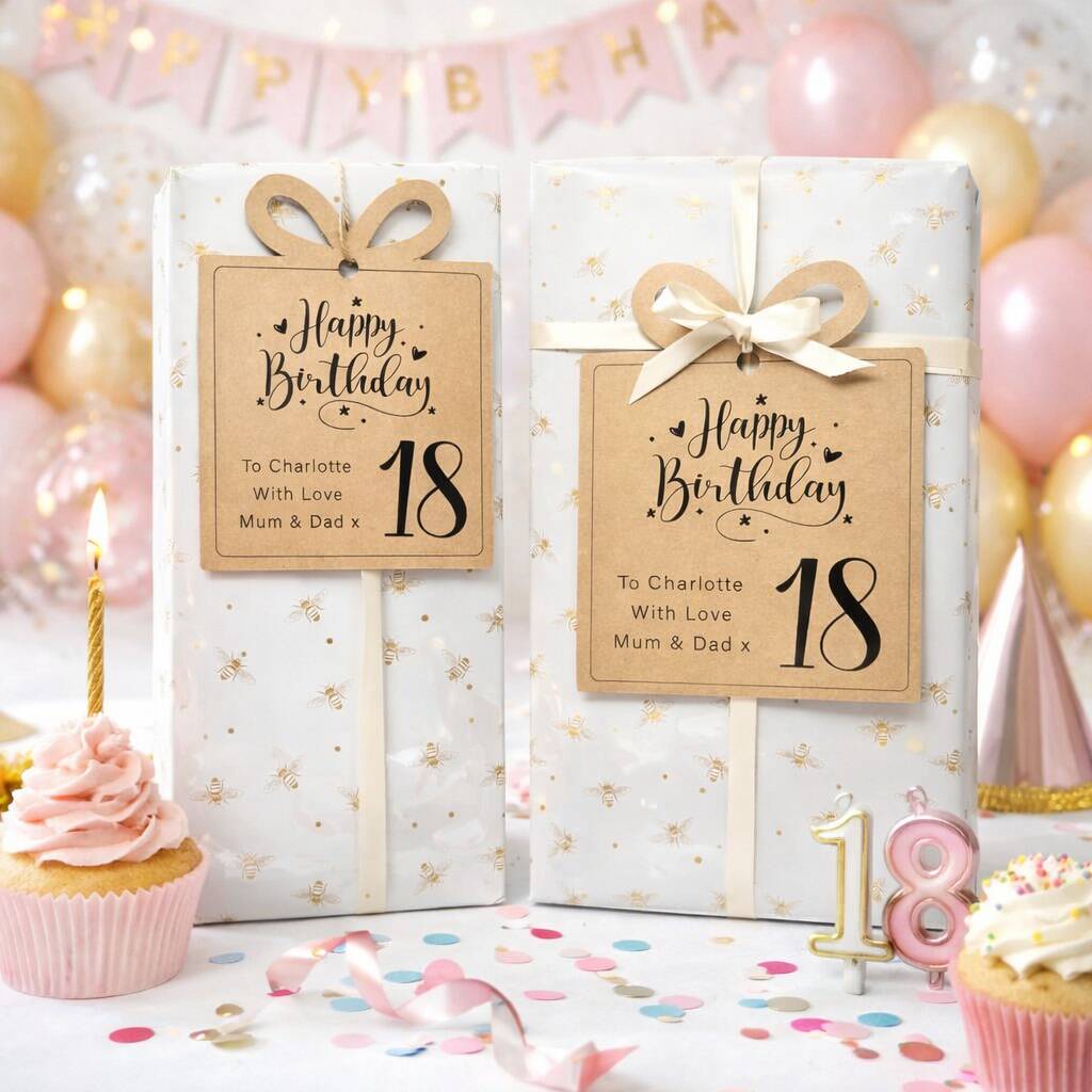 Gift Box Shaped Large Gift Tags, 1 of 8