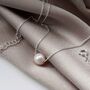 Sterling Silver Fresh Water Pearl Necklace, thumbnail 4 of 9